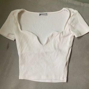 Zara white top
